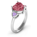 Brilliant Love Accented Heart Ring gallery view
