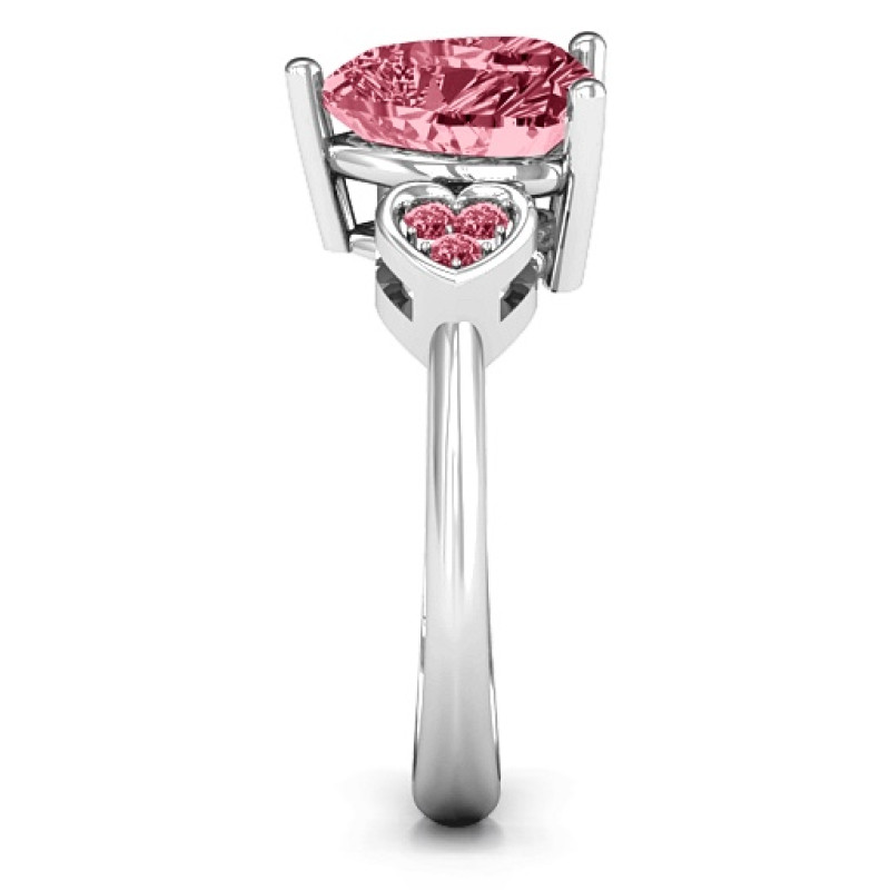 Brilliant Love Accented Heart Ring gallery view