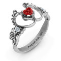 Bundle of Joy Baby Foot Ring Detail Bundle of Joy baby foot ring with heart-shaped stone