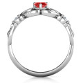Bundle of Joy Baby Foot Ring Accent Stones Bundle of Joy baby foot ring with round accent stones