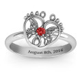 Butterfly Baby Foot Ring Butterfly Baby Foot Ring product view
