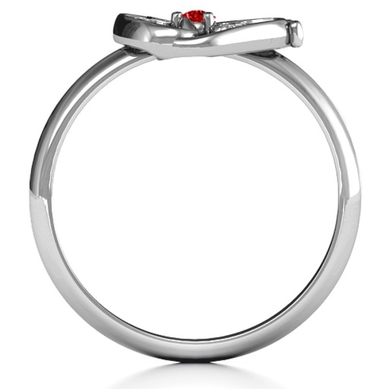 Butterfly Baby Foot Ring Side View Butterfly Baby Foot Ring side view