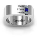 Cache square-shaped gemstone men's ring