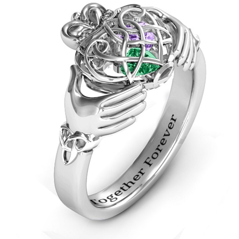 Caged Hearts Celtic Claddagh Ring Caged Hearts Celtic Claddagh Ring product image