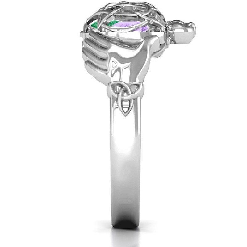 Caged Hearts Celtic Claddagh Ring Caged Hearts Celtic Claddagh Ring product image