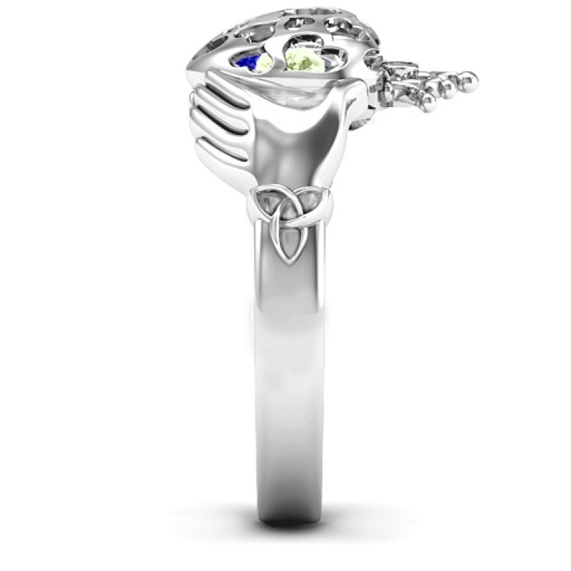 Caged Hearts Claddagh Ring product view Caged Hearts Claddagh Ring product view