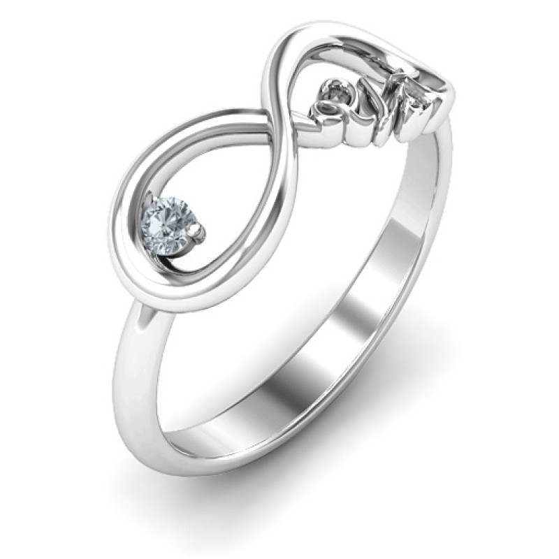 Celebrate 21 Infinity Ring Celebrate 21 Infinity Ring with personalisation options