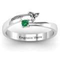 Celtic Solitaire Bypass Ring Celtic Solitaire Bypass Ring product view