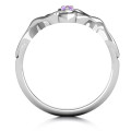Celtic Sparkle Ring with Interwoven Infinity Band Personalised Celtic sparkle ring detail