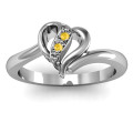 Centre Weave Fashion Heart Ring product view