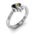 Centre Weave Fashion Heart Ring product detail view