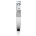 Charmed by Love Ring with round stones and baguette accents