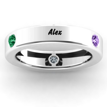 Circular Band 2-5 Stones Ring Circular Band 2-5 Stones Ring