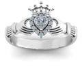 Claddagh with Halo Ring product view