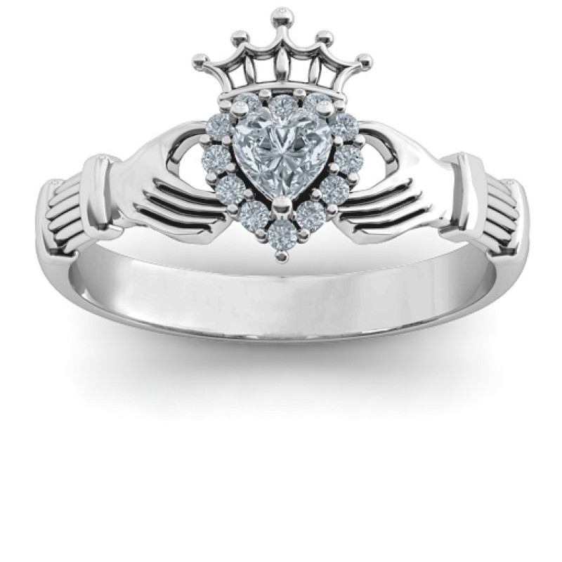 Claddagh with Halo Ring product view