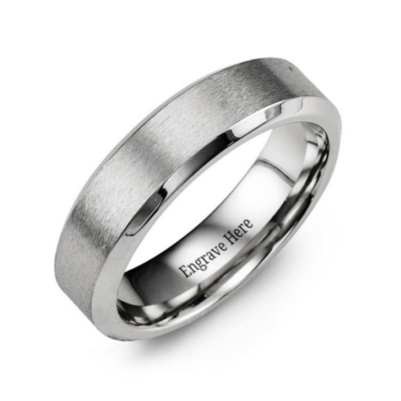 Classic Cobalt Ring Classic Cobalt Ring with brushed exterior