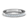Classic Half Eternity Ring with channel-set round stones