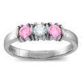 Classic 2–5 Stone Ring Classic separated ring with two to five round stones