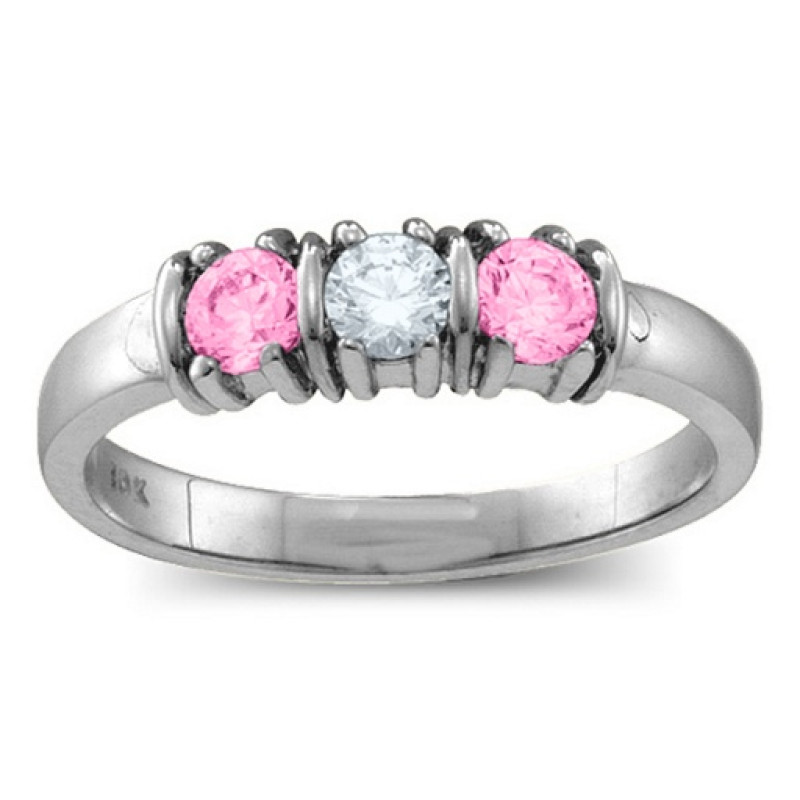 Classic 2–5 Stone Ring Classic separated ring with two to five round stones
