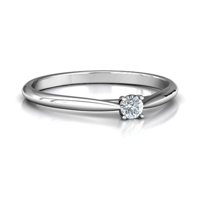 Classic Solitaire Sparkle Ring Classic Solitaire Sparkle Ring with a round centre stone