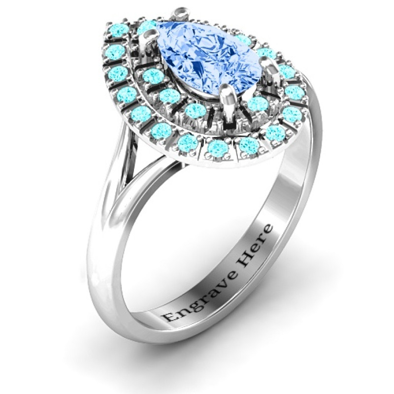 Cleopatra Double Halo Ring - Product View Cleopatra Double Halo Ring product view