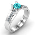 Column Set Solitaire Ring Column Set Solitaire Ring product image