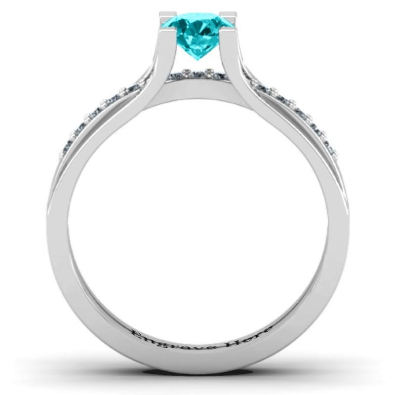 Column Set Solitaire Ring Column Set Solitaire Ring product image