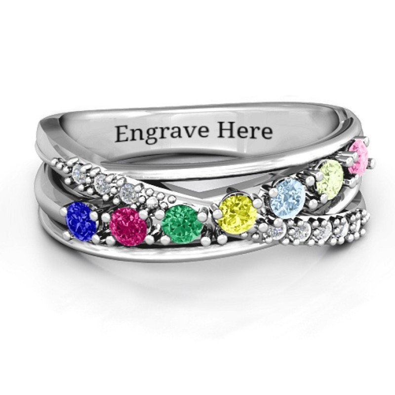 Crossover Accent Multi Band Ring Crossover Accent Multi Band Ring product image