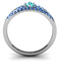 Crown Accent Ring Crown Accent Ring with round centre, side and accent stones