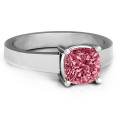 Cushion Cut Solitaire Ring Cushion Cut Solitaire Ring with a cushion-cut centre stone