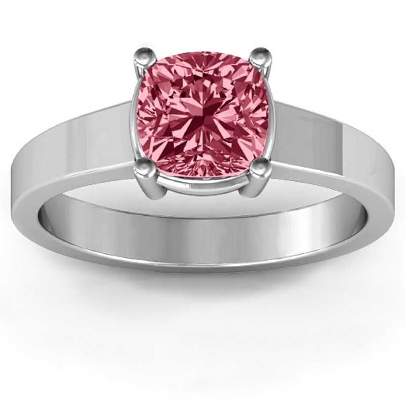 Cushion Cut Solitaire Ring Cushion Cut Solitaire Ring product view
