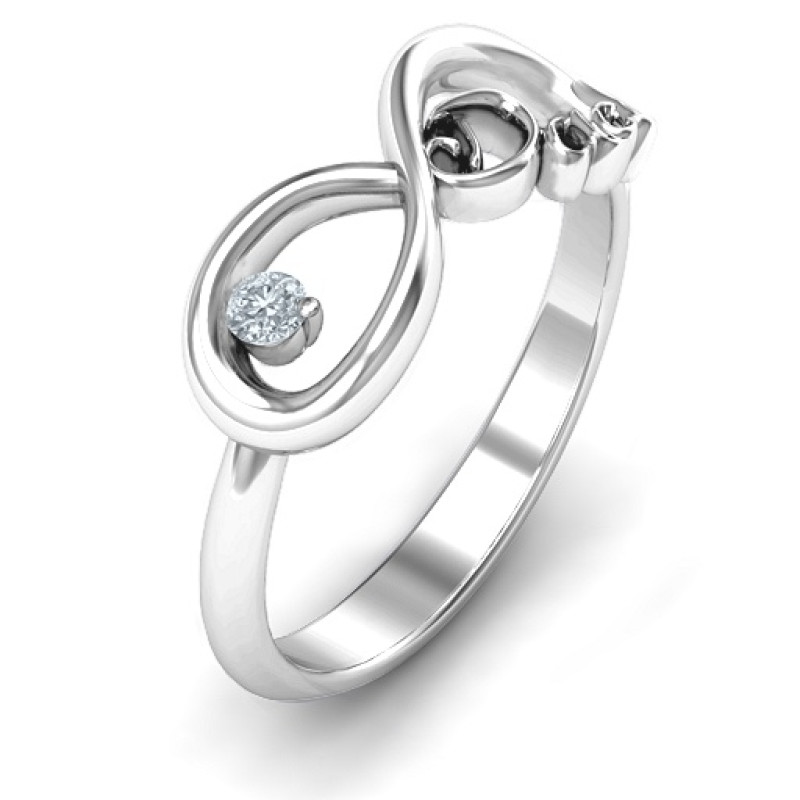 Dad Infinity Ring detail view Dad Infinity Ring detail view