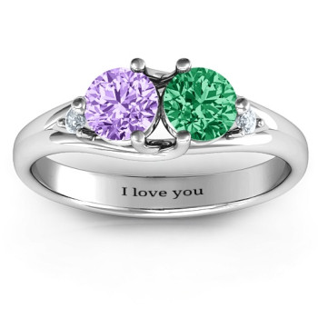 Darling Duo Double Gemstone Ring Darling Duo Double Gemstone Ring