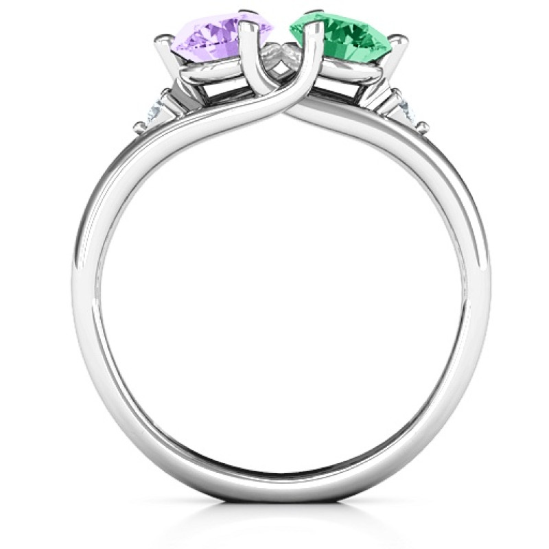 Darling Duo Double Gemstone Ring product view