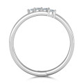 Diagonal Dazzle Ring with 4-5 Gemstones - View 4 Diagonal Dazzle Ring with gemstones, alternate view