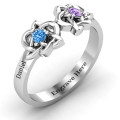 Double Celtic Gemstone Ring view Double Celtic Gemstone Ring product view
