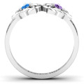Double Celtic Gemstone Ring view Double Celtic Gemstone Ring product view