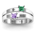 Double Princess Cut Ring View 2 Double Princess Cut Ring product view