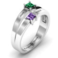 Double Princess Cut Ring View 3 Double Princess Cut Ring product view
