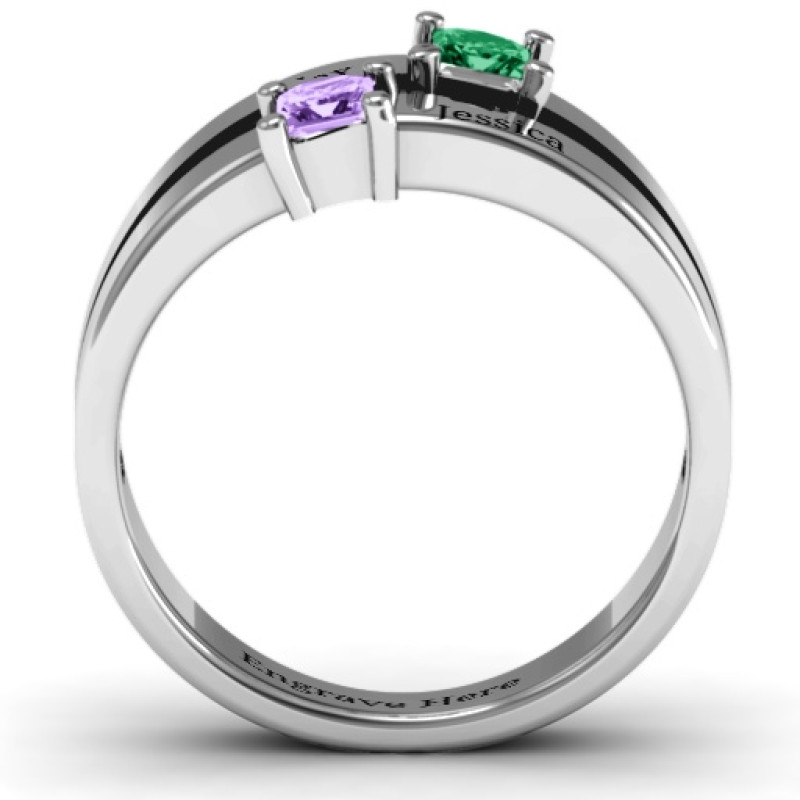 Double Princess Cut Ring View 4 Double Princess Cut Ring product view
