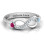 Double Stone Infinity Accent Ring