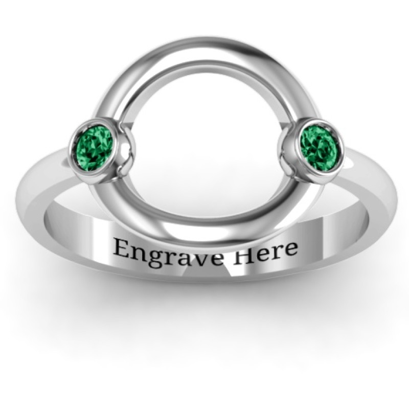 Double Stone Karma Ring Double Stone Karma Ring product view