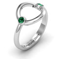 Double Stone Karma Ring Double Stone Karma Ring product view
