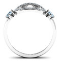 Double Stone Karma Ring with Accents Double stone Karma ring with round accent stones