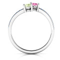 Elegant Accent Two Stone Ring – Alternate View Elegant Accent Two Stone Ring, alternate product view