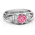 Enchanting Tangle of Love custom solitaire ring