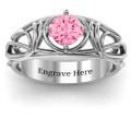 Enchanting Tangle of Love custom solitaire ring