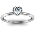 Encircled Prong Heart Ring product image