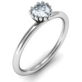 Encircled Prong Heart Ring product image