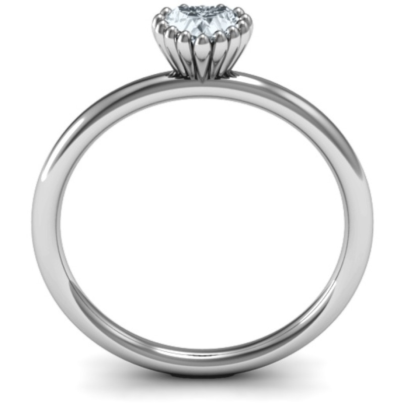 Encircled Prong Heart Ring product image